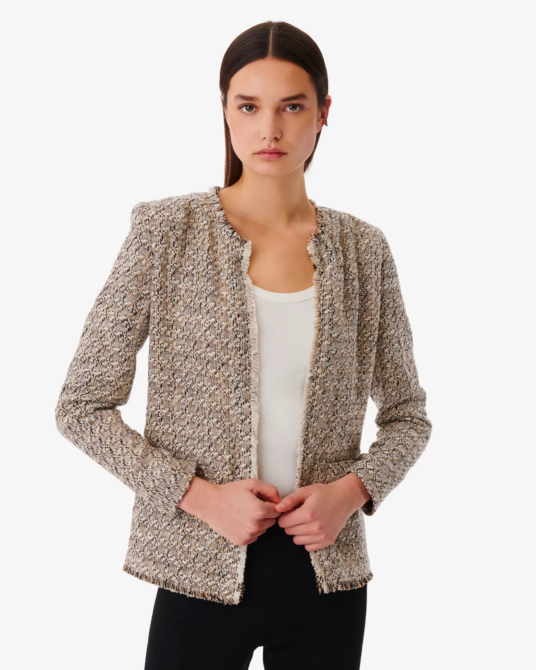 Sale Giacca In Tweed Gcollo Uspa Donna Cappotti & Giacche