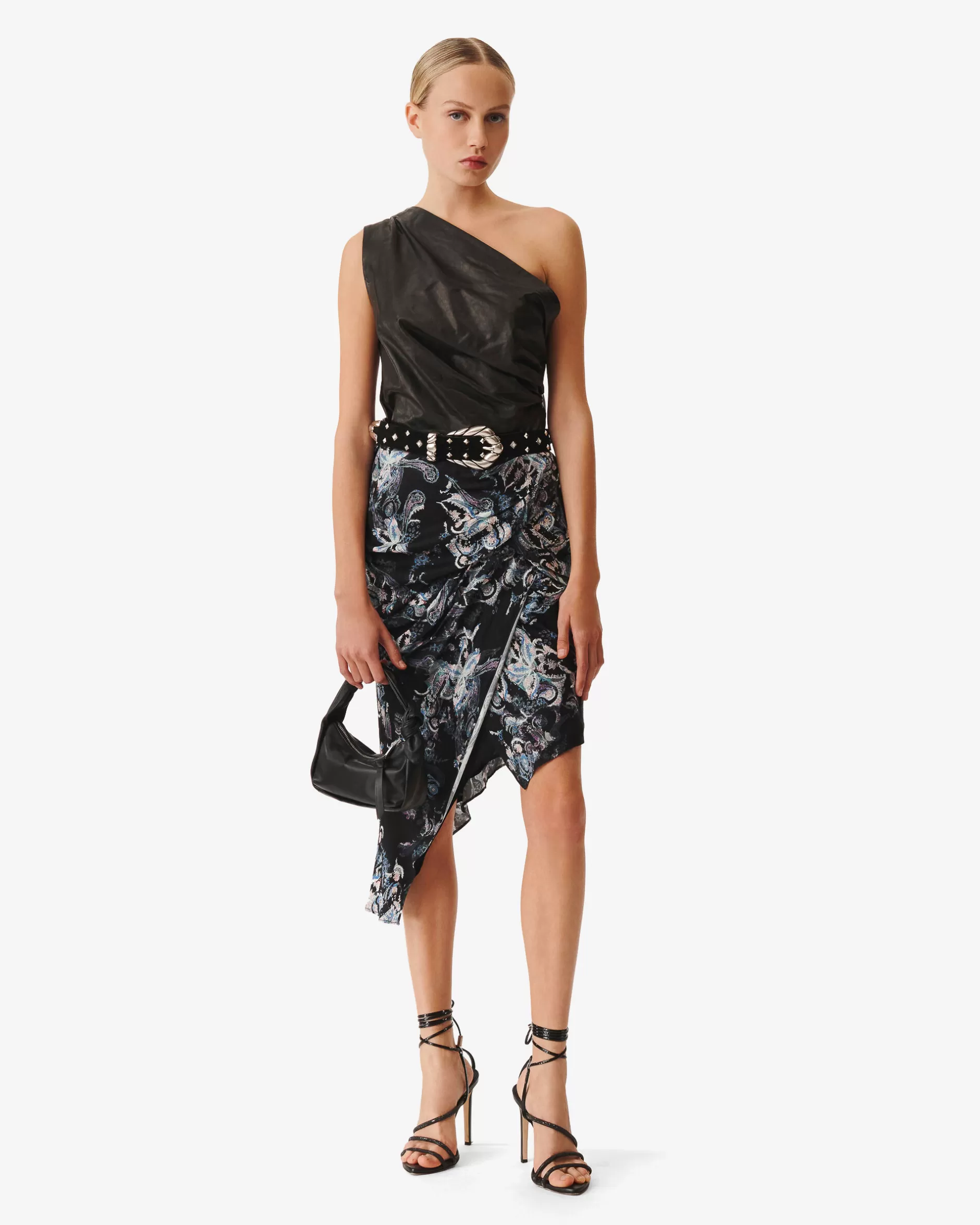 Sale Gonna Stampata Asimmetrica Cartina Donna Gonne & Shorts