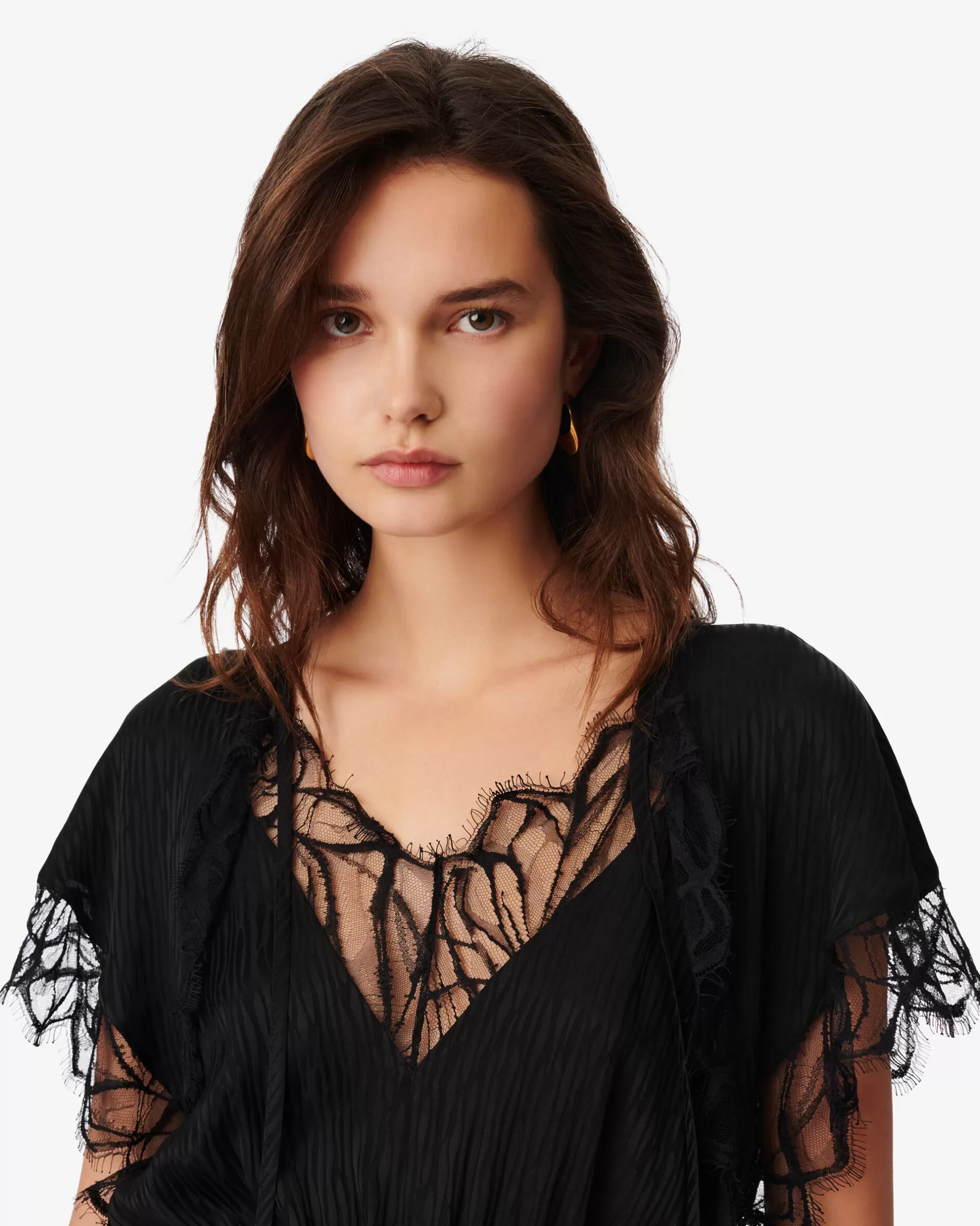 Cheap Tuta Corta In Pizzo Con Scollo A V Haku Donna Tute