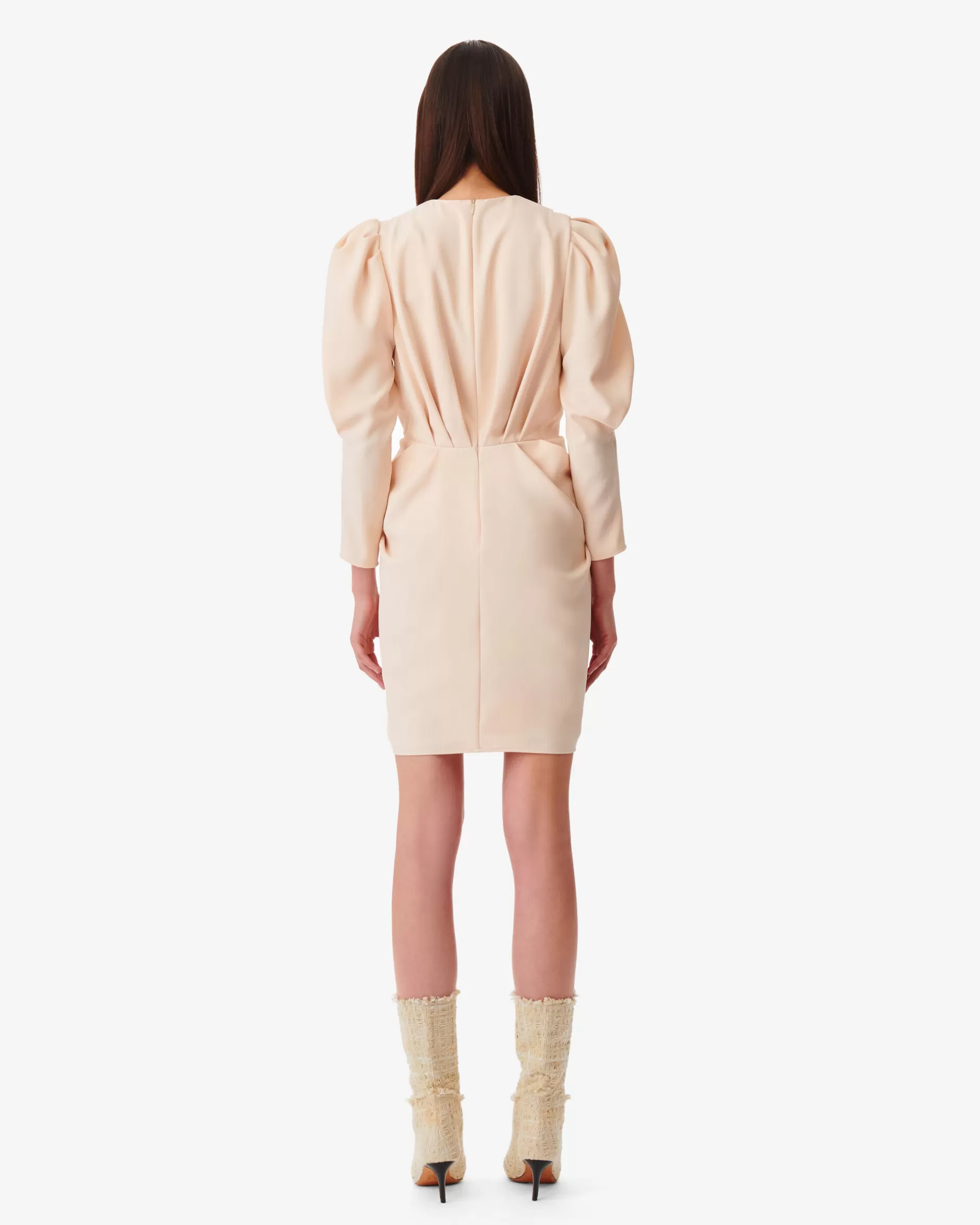 Online Vestito Corto A Pieghe Con Scollo A V Kalea Donna Vestiti